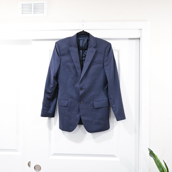 Reiss Mens Size 38 MURRELL 100% Wool Blue Navy Blazer - Picture 2 of 10